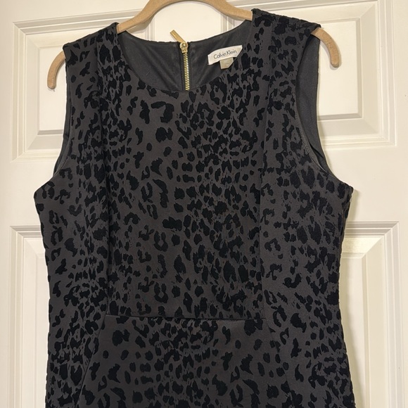 Calvin Klein Black on Black Patterned Dress - Picture 2 of 4